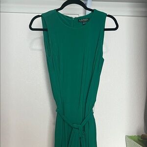 Ralph Lauren Emerald Green Sleeveless Jumpsuit